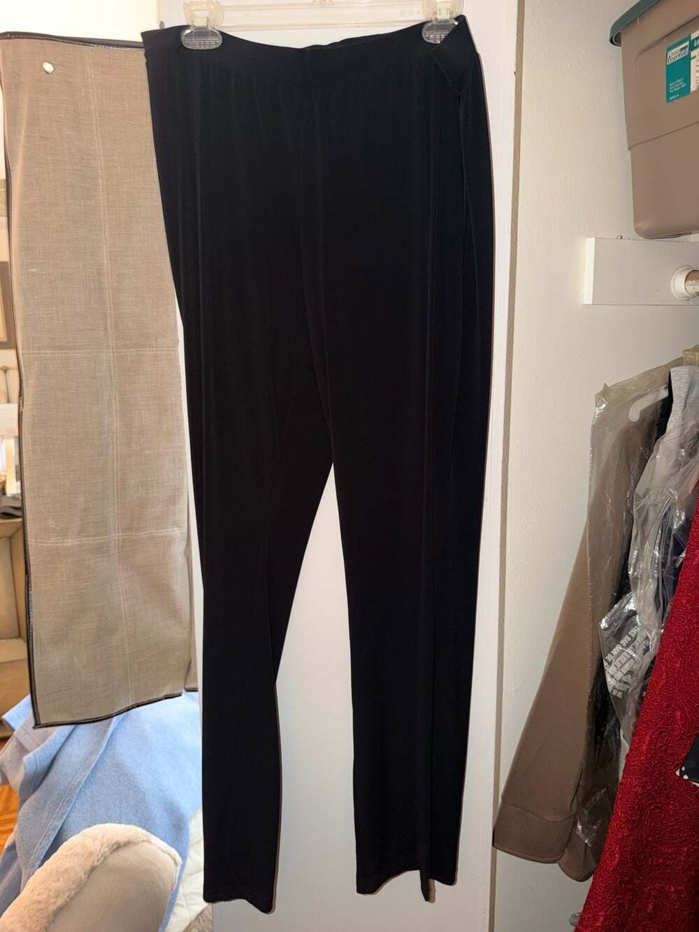 Attention Black Pants Size L Pull On Casual